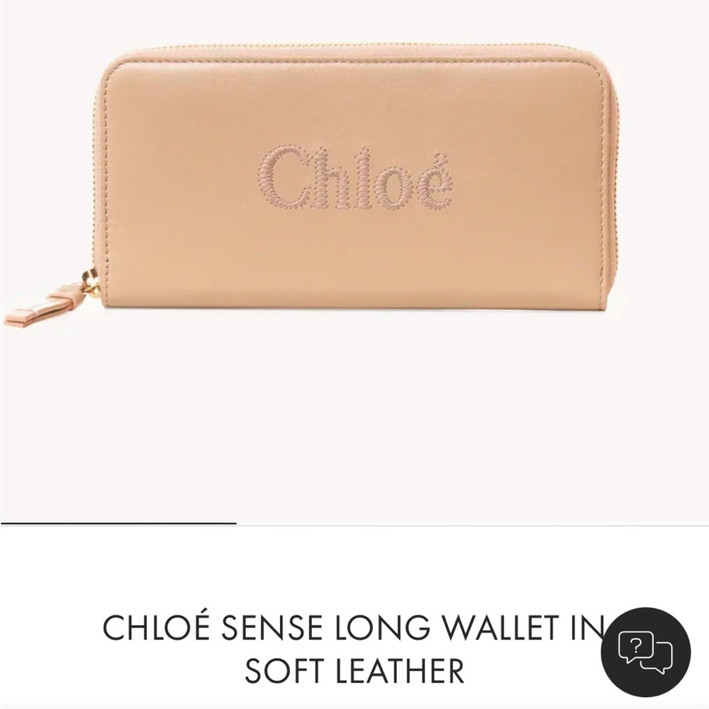 Chloe Sense Long Wallet in Soft Leather